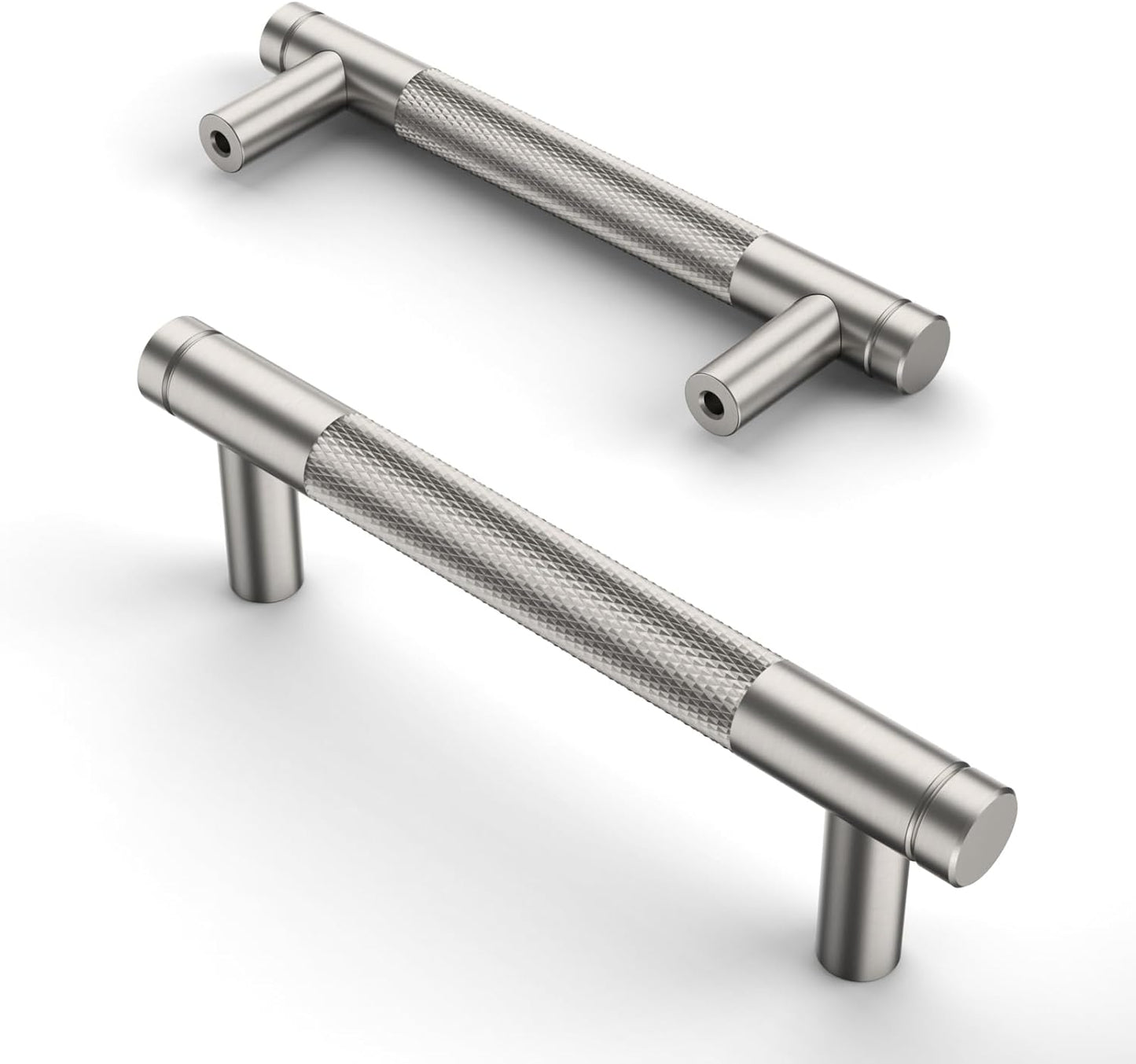 Asidrama 10 Pack 3.75 Inch Brushed Satin Nickel Cabinet Pulls