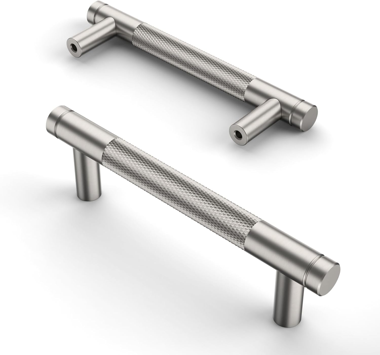 Asidrama 10 Pack 3.75 Inch Brushed Satin Nickel Cabinet Pulls