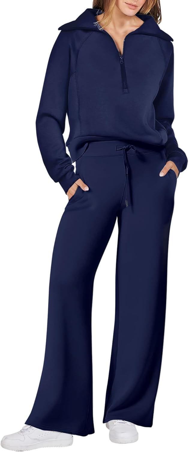 Stylish 2 Piece Outfits for Women - Fall Fashion Lounge Set