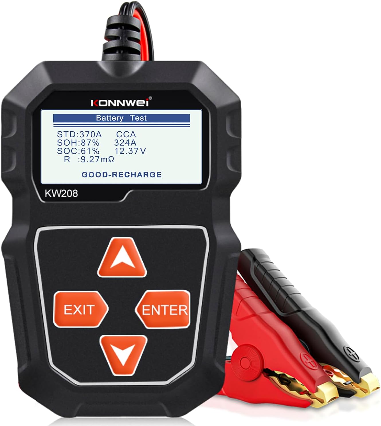 KONNWEI KW208 12V Car Battery Tester for Reliable Performance
