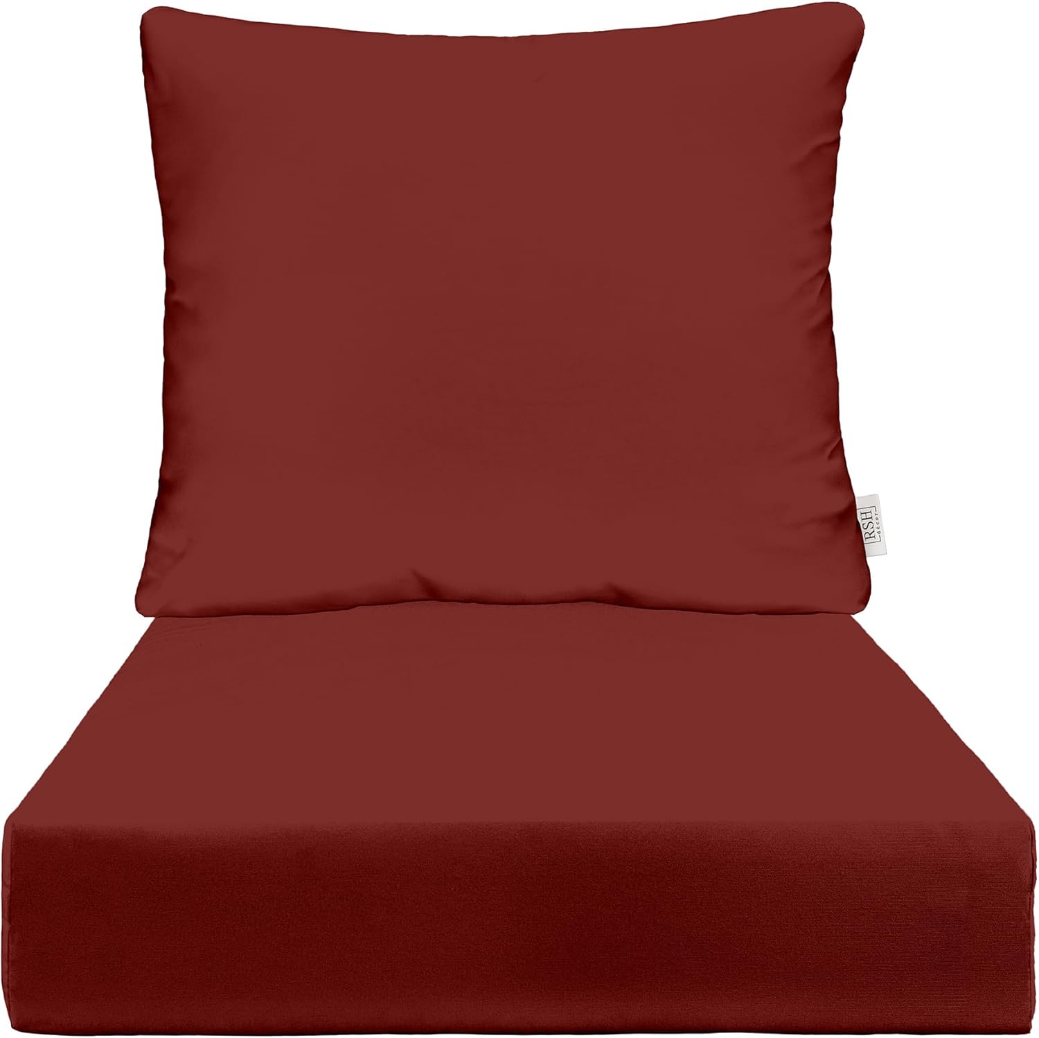 Sunbrella Outdoor Deep Seating Cushion Set | 24 x 27 in | Burgundy