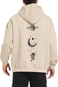 Moon Graphic Men's Hoodie - Aesthetic Space Vibes