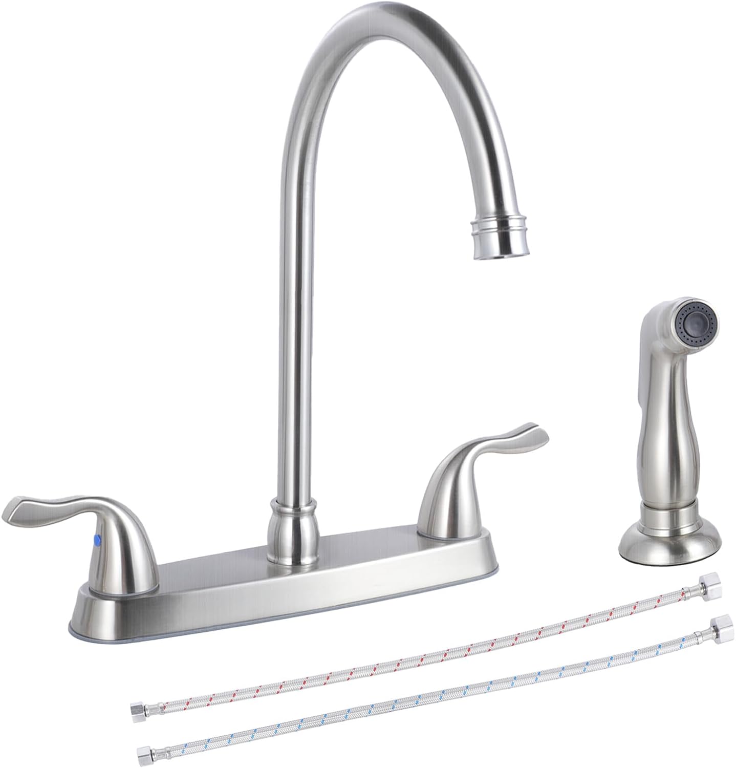HOTIS Kitchen Faucet with Side Sprayer for Easy Cleaning Tasks