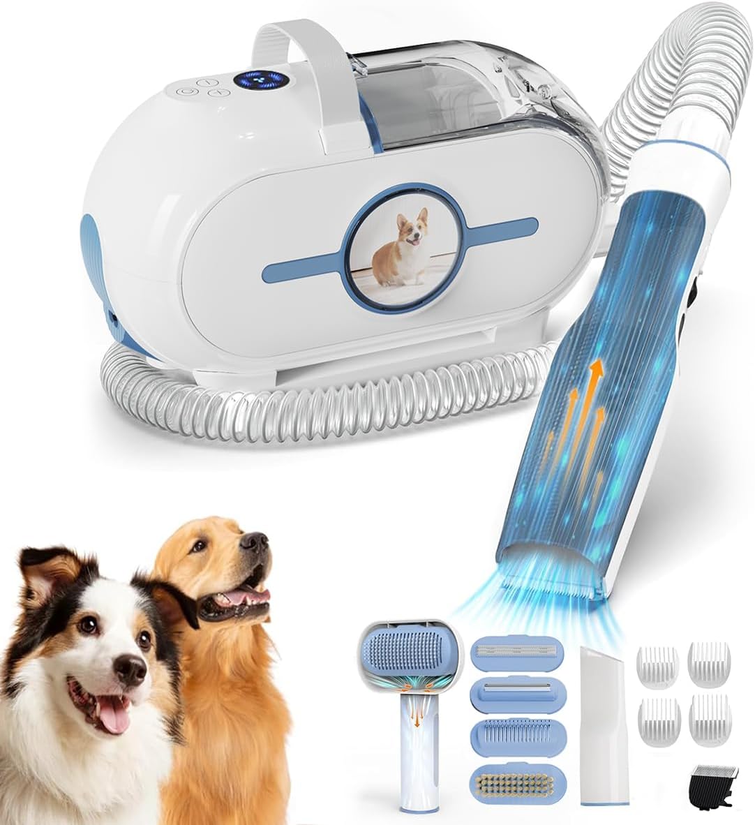 OBEEGOO Shedding Dog Grooming Vacuum - Hair Removal Power!