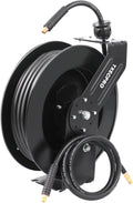 Retractable Air Hose Reel with 65 FT Hybrid Hose for Heavy Duty