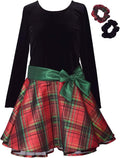 Bonnie Jean Girls Holiday Christmas Dress - Classic Plaid Style
