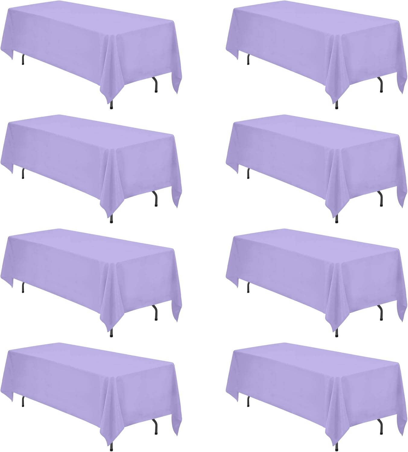 Lavender Tablecloths 70 x 120 Inch for Elegant Events