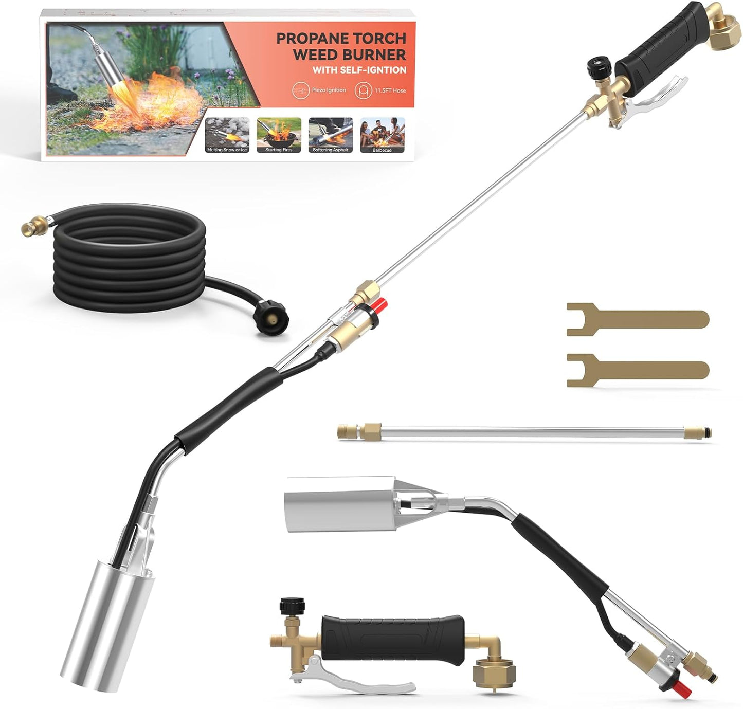 Propane Torch Weed Burner Kit for Efficient Weeding Tasks