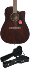 Fender CD-60SCE All Mahogany Guitar Bundle - Rich Natural Sound
