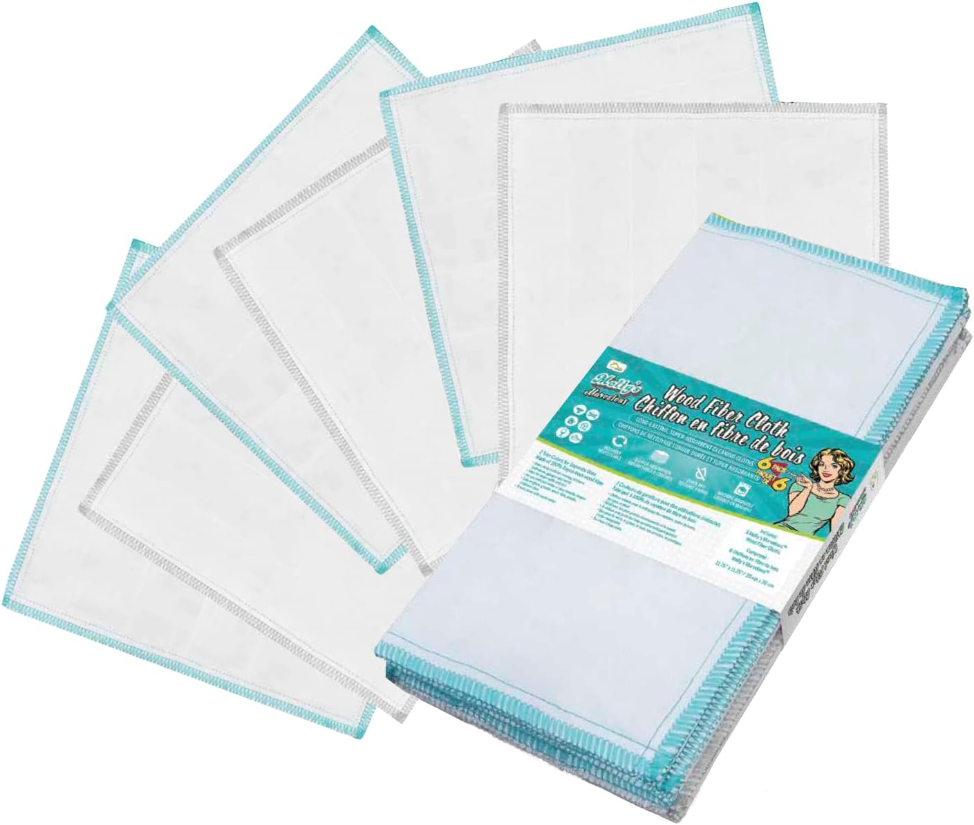 Super Absorbent Microfiber Cloths 6-Pack - For Ultimate Cleaning Power