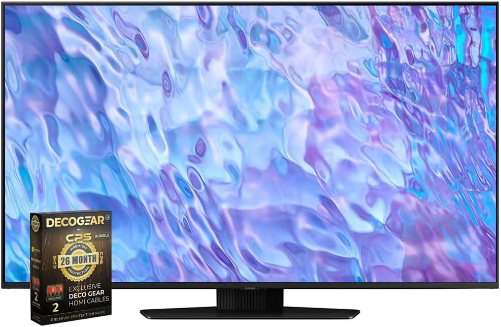 Immersive 98 QLED 4K Smart TV Bundle with HDMI Cables & Protection Pack