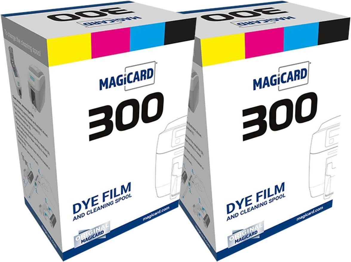 Bodno 2 x Magicard 300 Printer Ribbon for High-Quality Prints