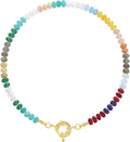 Colorful Boho Beaded Gemstone Necklace for Women by KissYan