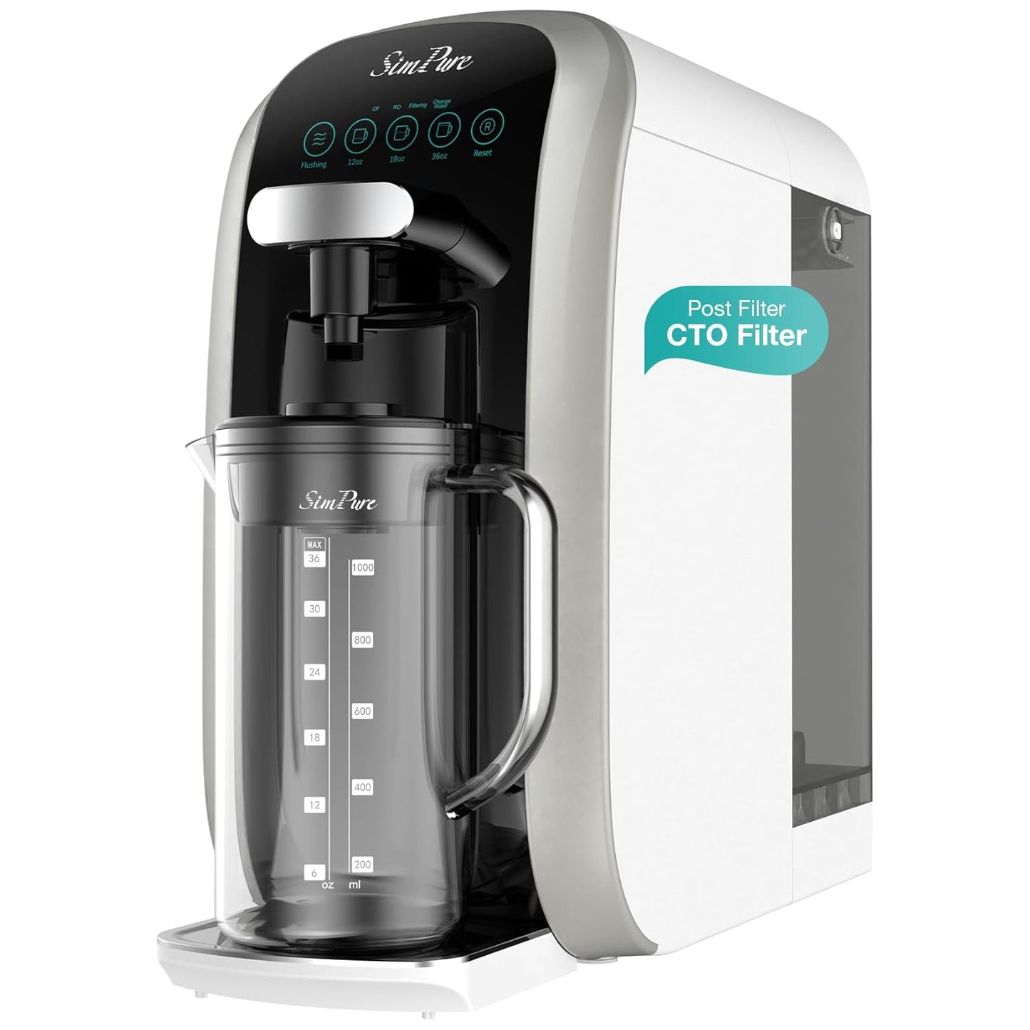 SimPure Y7T-BW-C Countertop Reverse Osmosis Water Filter System