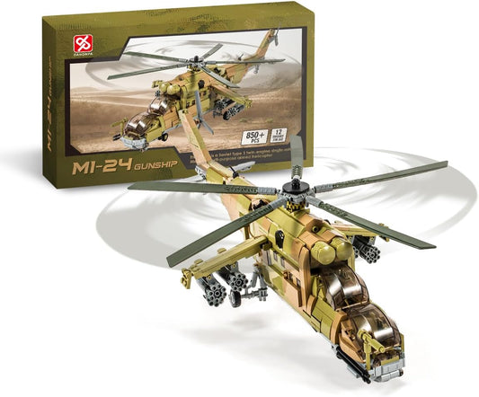 DAHONPA MI-24S Helicopter Building Bricks Set for All Ages