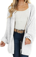 Maroway Womens Cardigan Solid Color Long Sleeve Open (Style SCDF)
