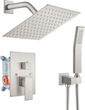 Rainfall Bathroom Shower System 8in Rain Head and Handle Set - Solid