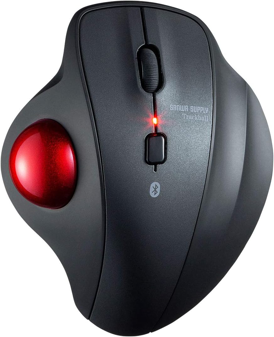 SANWA Bluetooth Ergonomic Trackball Mouse for Ultimate Comfort