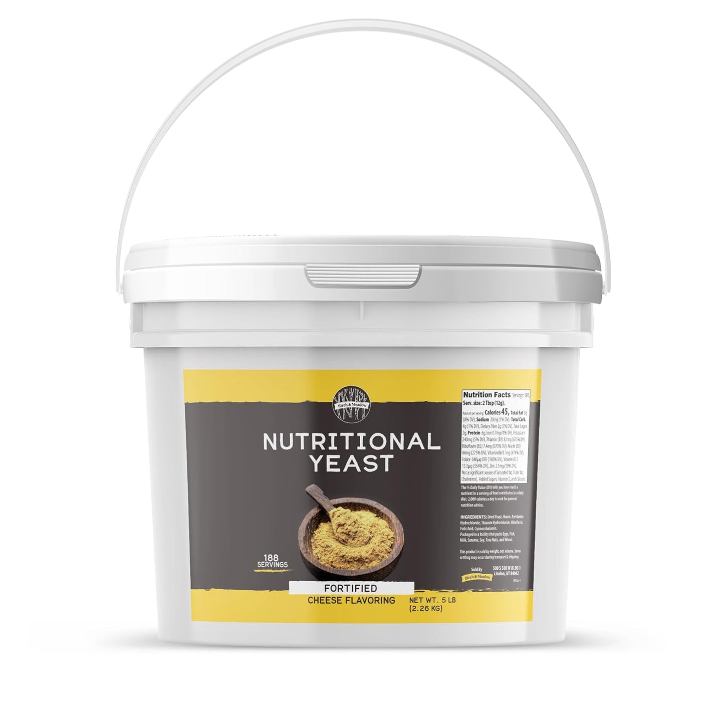 Birch & Meadow Nutritional Yeast Flakes for Delicious Popcorn