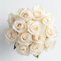 White Roses Bouquet 12 Stems - Farm-Fresh Hand-Picked Flowers