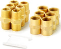GASHER 12PCS Brass Pipe Fittings 3/4in NPT Set - Durable