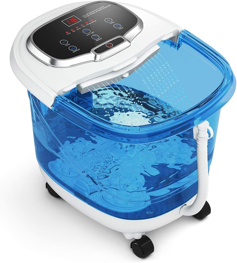 Giantex Foot Spa Bath Massager with Heat and Adjustable Shower