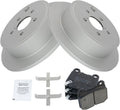 TRQ Rear Brake Pad & Rotor Kit Compatible with 2008-2014 Subaru