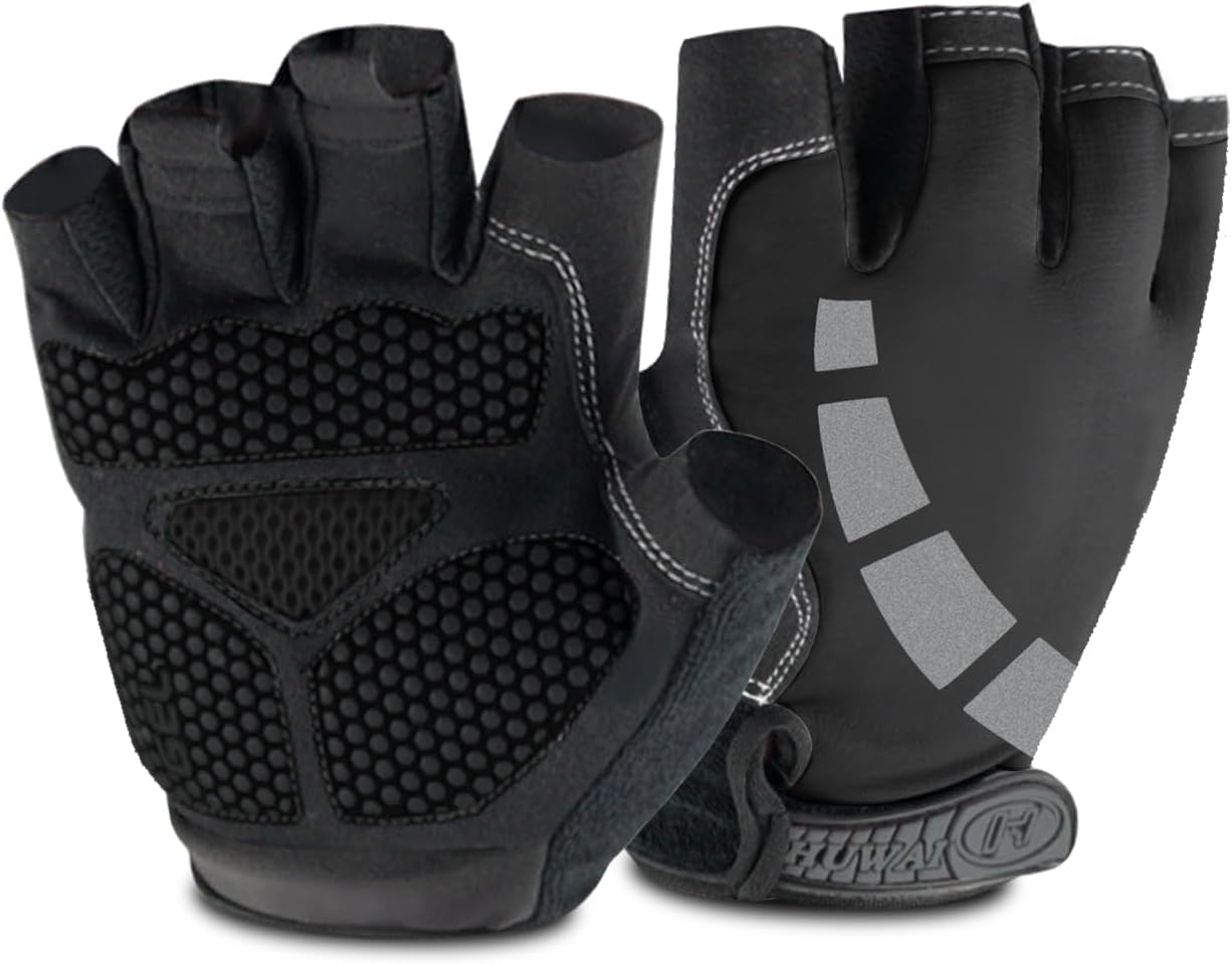 Shock-Absorbing Half-Finger Cycling Gloves