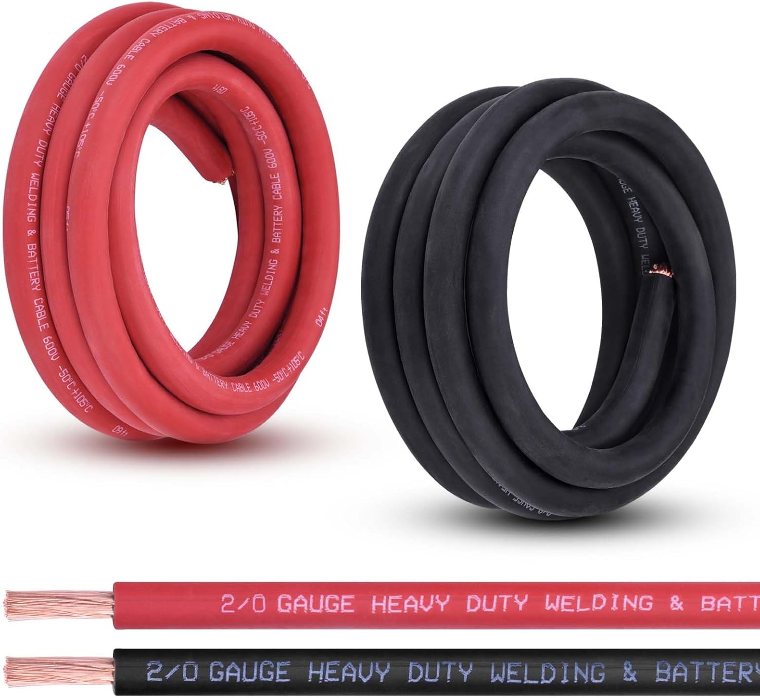 2/0 Gauge Battery Cable for Automotive, Solar, and Generator Use