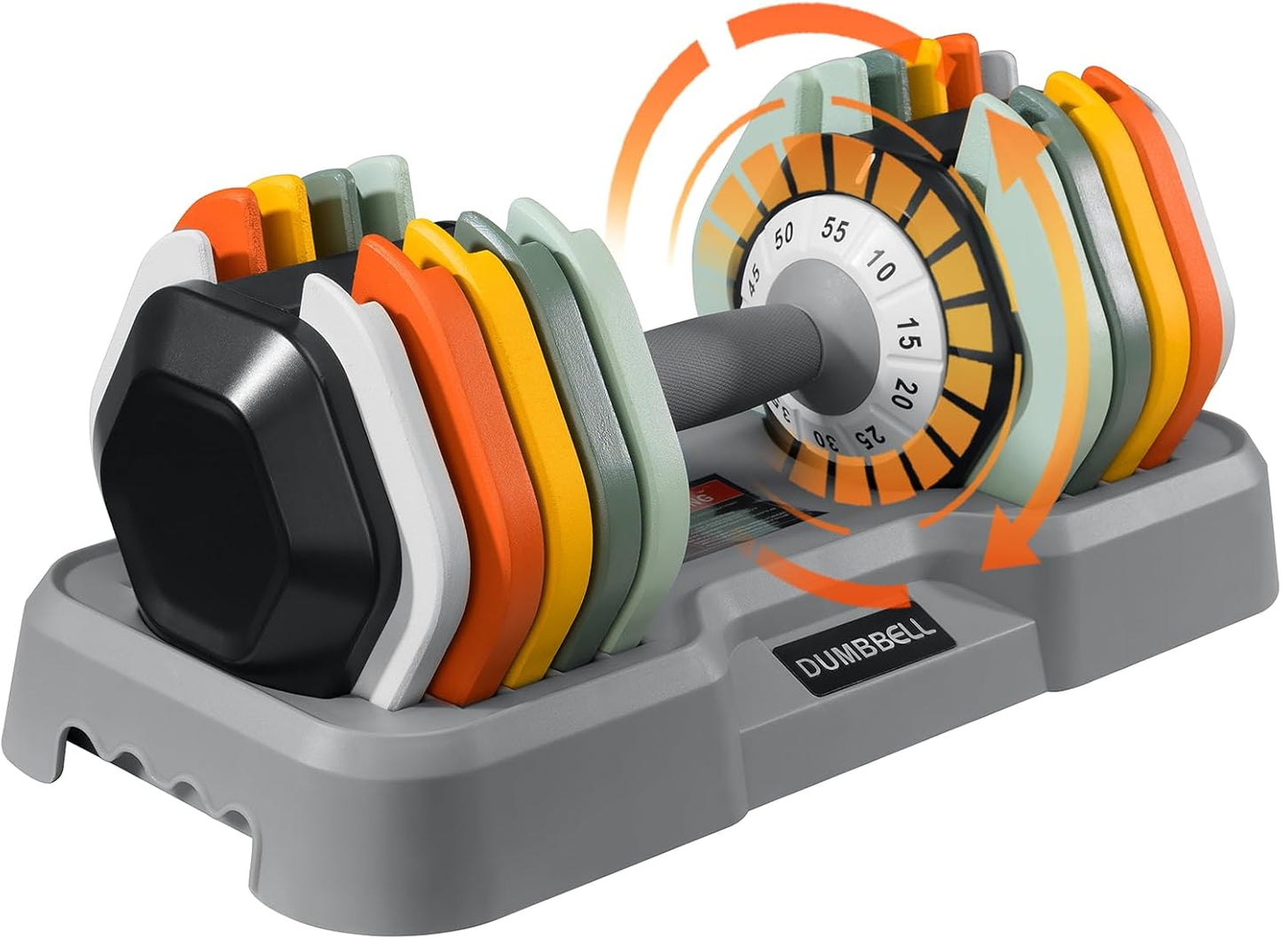 AOTOB Adjustable Dumbbell Set for Compact Home Gym Exercise