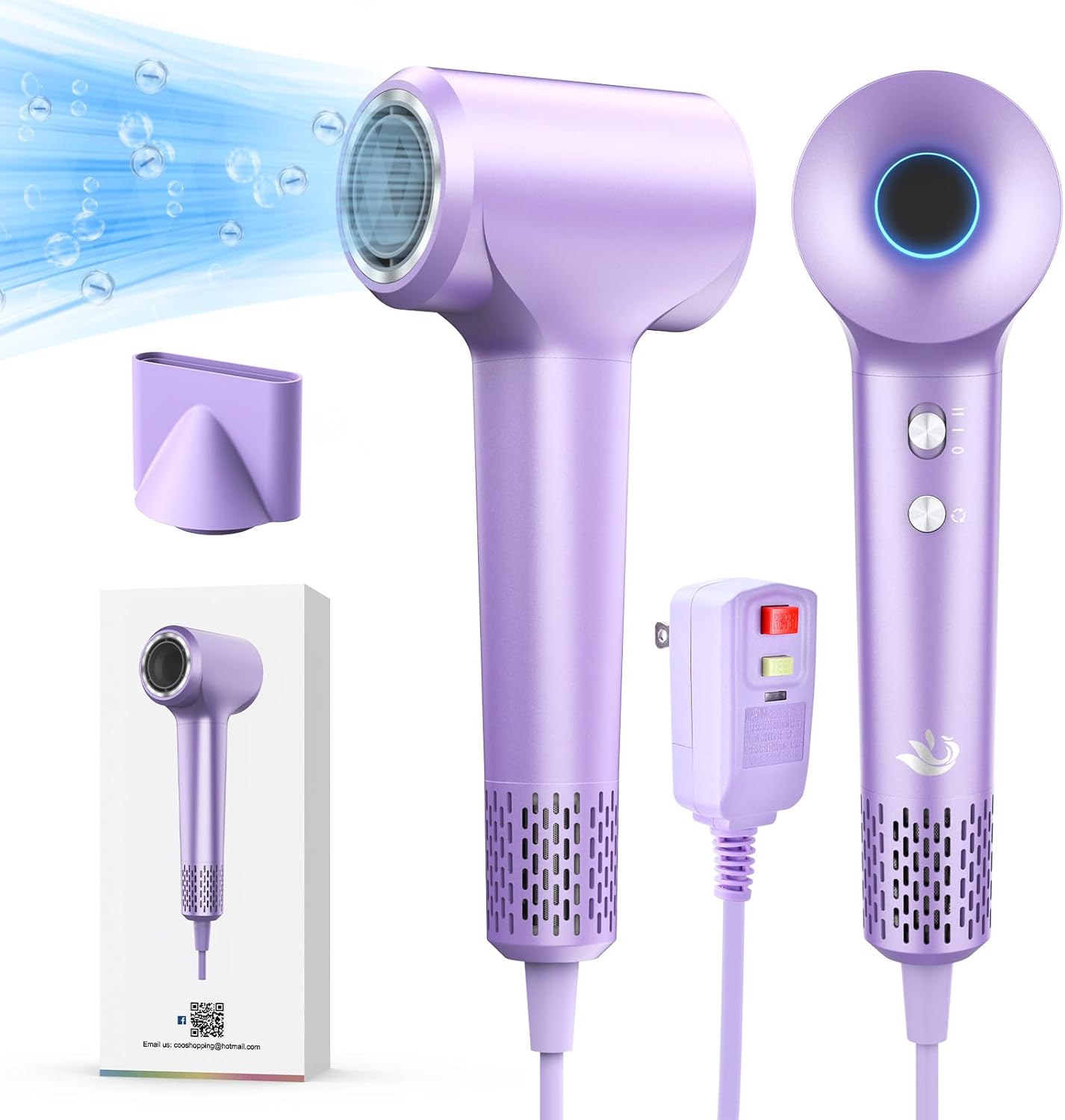 KARFUN High-Speed Hair Dryer with Ionic Technology for Fast Drying