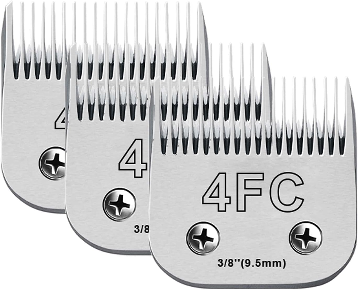 3Pack 4FC Blades for Dog Grooming Compatible with Andis Oster