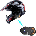 Motocross Helmet for Adults Carbon Fiber Black - Lightweight DOT
