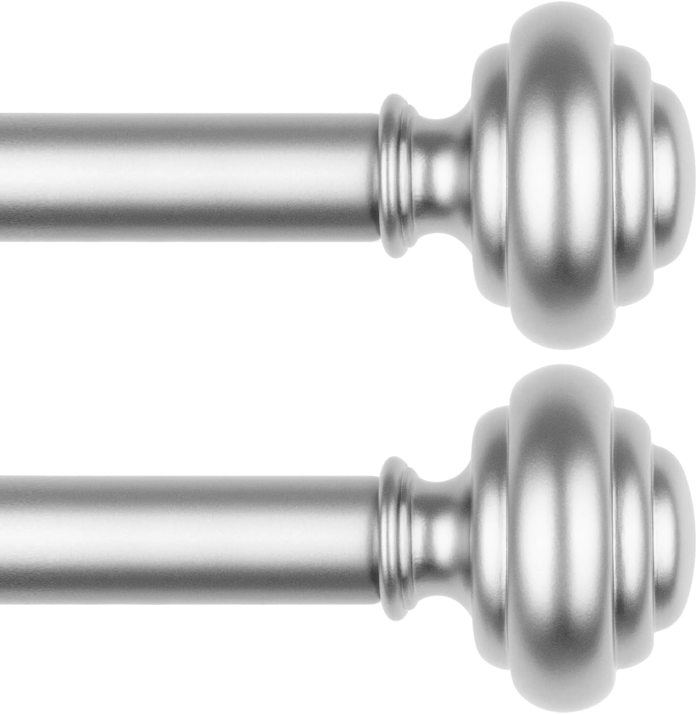 KAMANINA 2 Pack Adjustable Curtain Rods for Windows 48 to 84 in