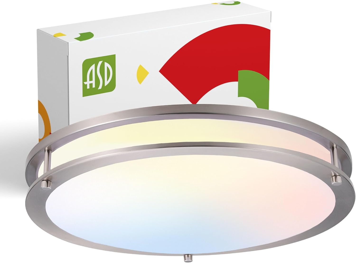 ASD LED 18 Inch Round Flush Mount Light Fixture for Bright Spaces