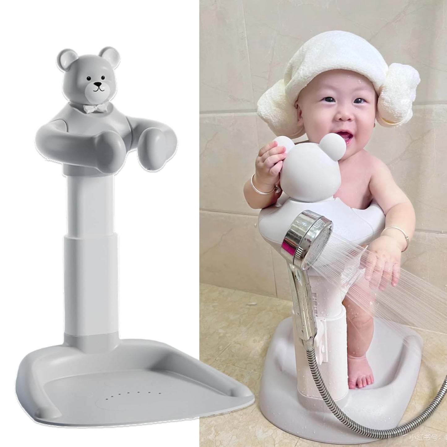 Adjustable Baby Shower Stand - Stress-Free Bath Time!