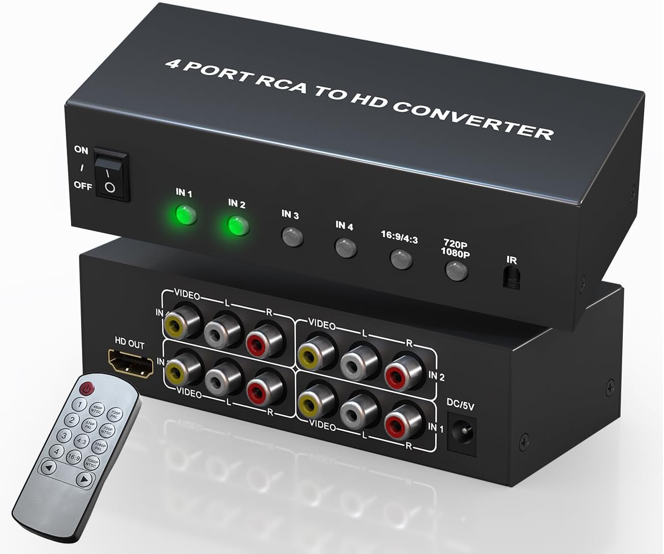 Multiple RCA to HDMI Converter for Classic Gaming and More