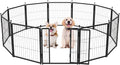 Dog Playpen 24 Inch Heavy-Duty Metal Pet Fence for Safety