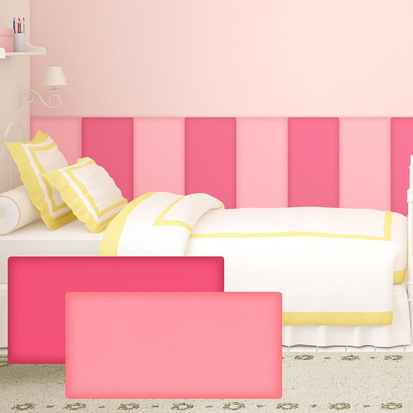 12 Pack Wall Padding for Playroom Peel and Stick Headboard