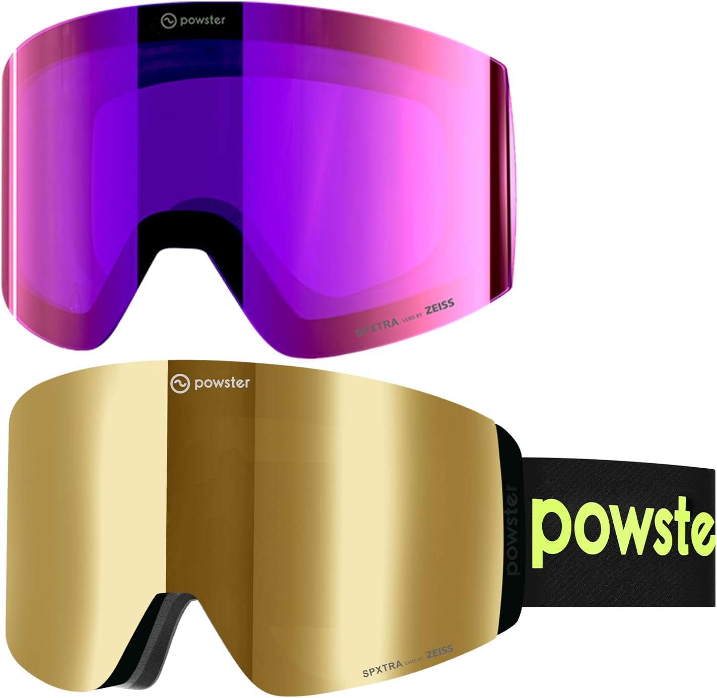 Powster Magnetic Lens Ski Goggles - UV Protection