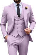Men's Slim Fit 3-Piece Double Breasted Tuxedo Set for Special Events