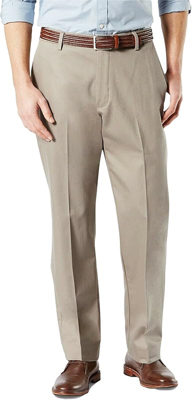 Dockers Men's Classic Fit Khaki Lux Cotton Stretch Pants