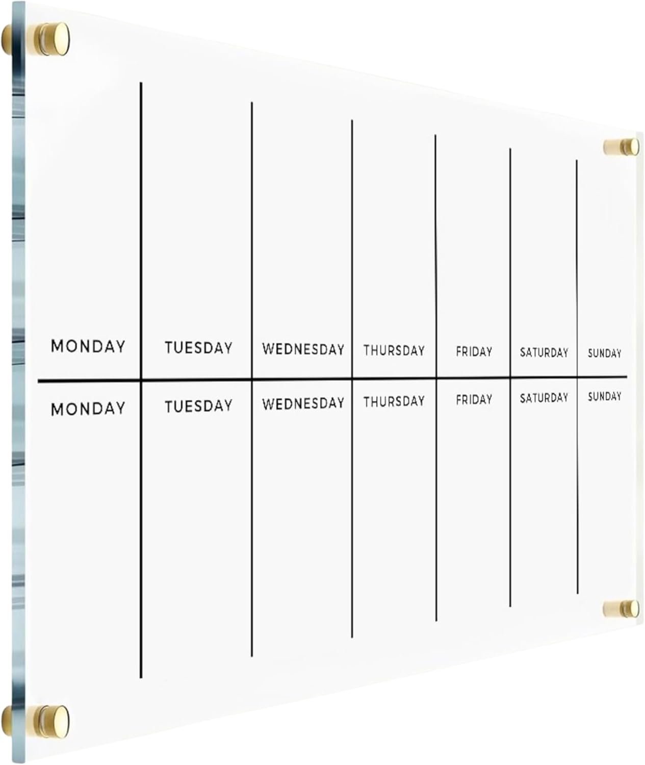 Personalized Two Week Planner Acrylic Weekly Wall Calendar 2025