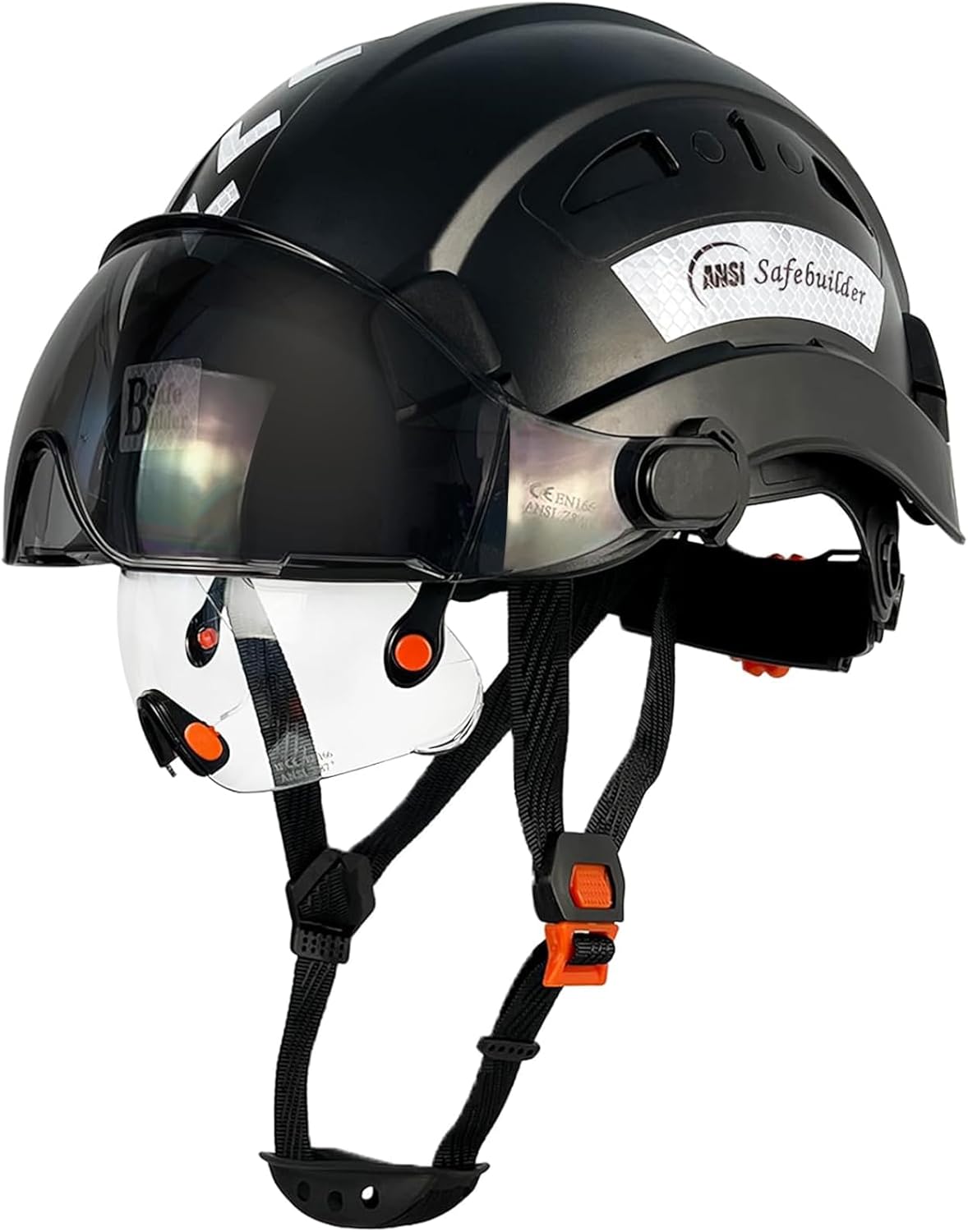 Industrial Safety Helmet with Visor for Head Protection
