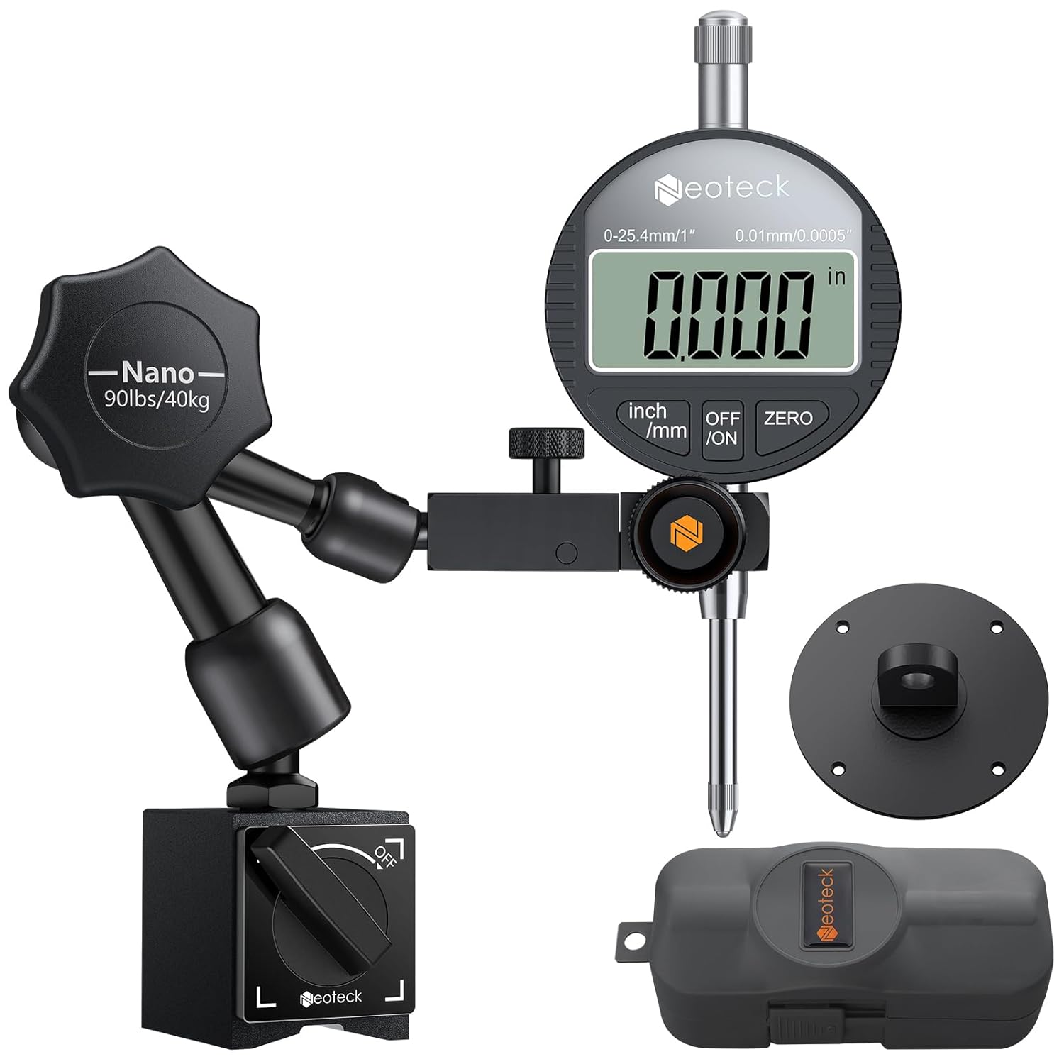 Neoteck Digital Indicator Set with Magnetic Base for Precision Work