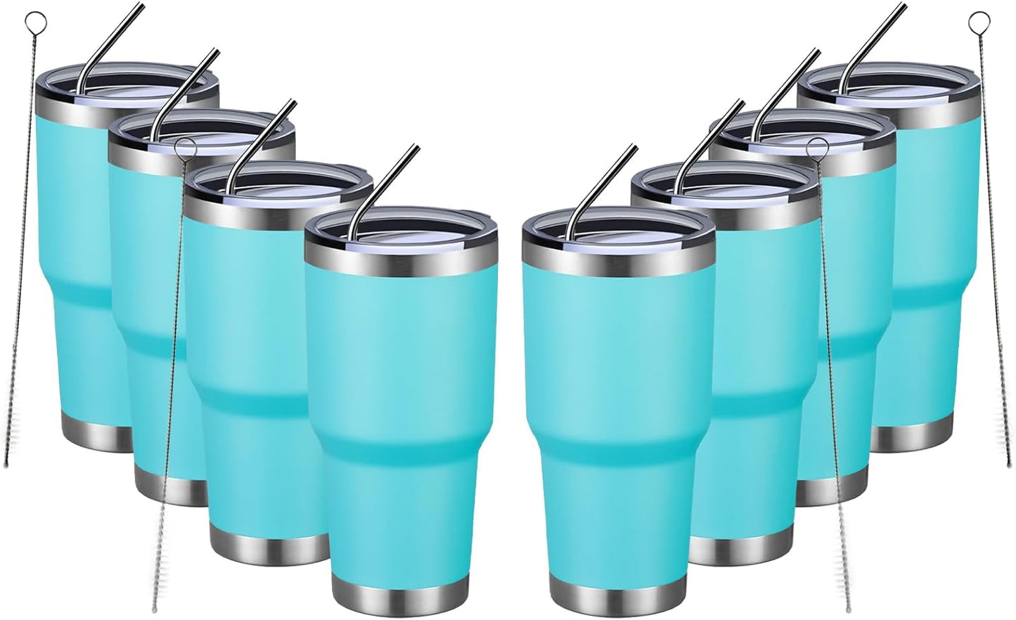 MEWAY 30oz Insulated Tumbler for Hot and Cold Drinks - 8 Pack