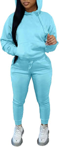 Women's Fashionable Sweat Set in Two Pieces for Comfort