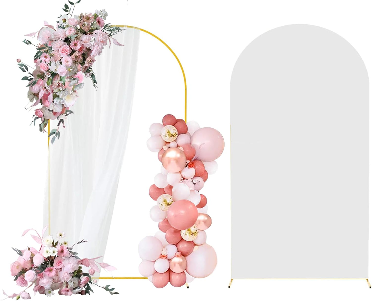 7.2FT Arch Backdrop Stand Set for Weddings and Celebrations