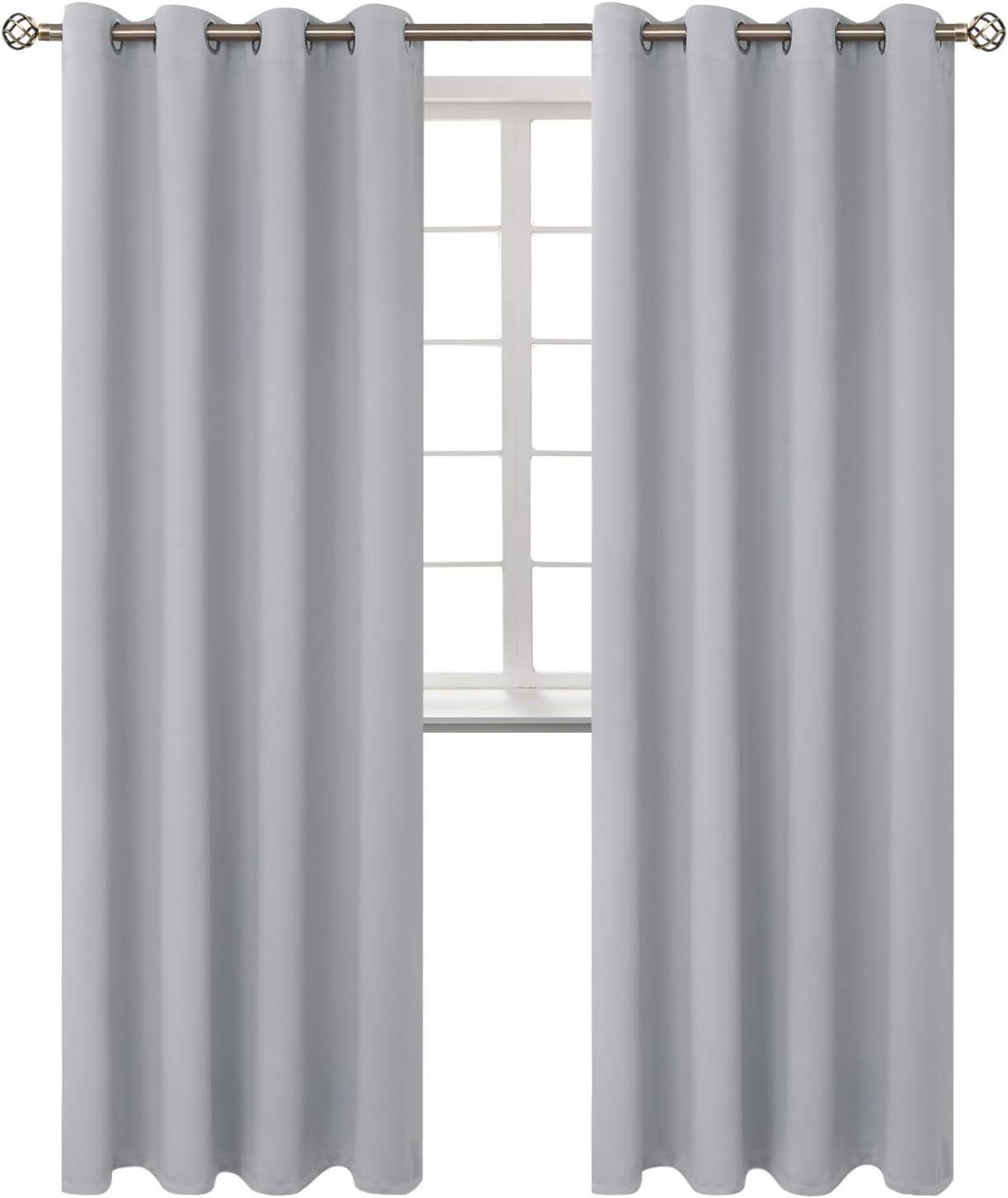 BGment Room Darkening Curtains for Bedroom - 108 Inch Panels