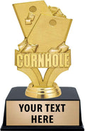 Cornhole Trophies 6 in Tournament Trophy with Custom Engraving